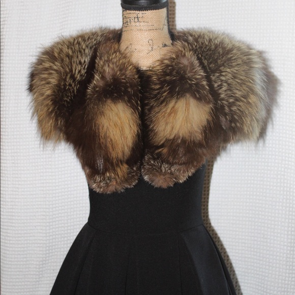 VINTAGE Fox Fur Stole - Picture 2 of 3